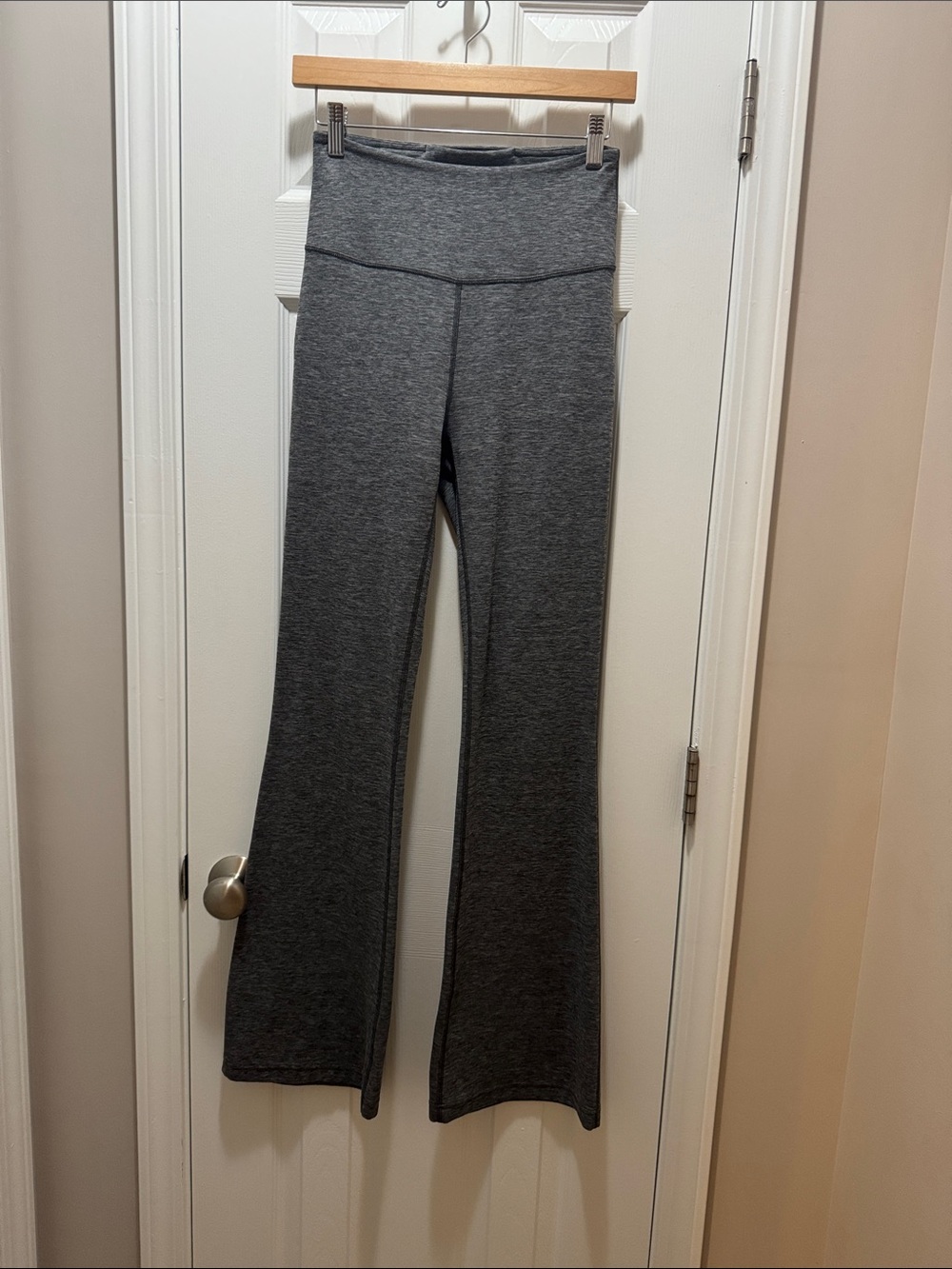 lululemon athletica Charcoal Gray Flare Yoga Pants